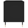 Mueble Para Discos Madera Contrachapada Negro 74,5x38x48 Cm Vidaxl