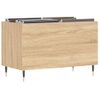 Mueble Discos Madera Contrachapada Roble Sonoma 74,5x38x48 Cm Vidaxl