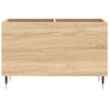 Mueble Discos Madera Contrachapada Roble Sonoma 74,5x38x48 Cm Vidaxl