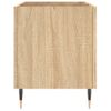 Mueble Discos Madera Contrachapada Roble Sonoma 74,5x38x48 Cm Vidaxl