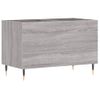 Mueble Discos Madera Contrachapada Gris Sonoma 74,5x38x48 Cm Vidaxl