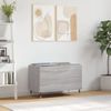 Mueble Discos Madera Contrachapada Gris Sonoma 74,5x38x48 Cm Vidaxl