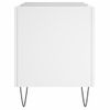 Mueble Para Discos Madera Contrachapada Blanco 74,5x38x48 Cm Vidaxl