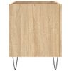 Mueble Discos Madera Contrachapada Roble Sonoma 74,5x38x48 Cm Vidaxl