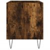 Mueble Discos Madera Contrachapada Roble Ahumado 74,5x38x48 Cm Vidaxl