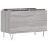 Mueble Discos Madera Contrachapada Gris Sonoma 74,5x38x48 Cm Vidaxl