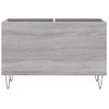 Mueble Discos Madera Contrachapada Gris Sonoma 74,5x38x48 Cm Vidaxl