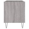 Mueble Discos Madera Contrachapada Gris Sonoma 74,5x38x48 Cm Vidaxl