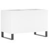 Mueble Para Discos Madera Contrachapada Blanco 74,5x38x48 Cm Vidaxl