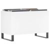 Mueble Para Discos Madera Contrachapada Blanco 74,5x38x48 Cm Vidaxl