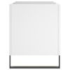 Mueble Para Discos Madera Contrachapada Blanco 74,5x38x48 Cm Vidaxl