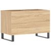 Mueble Discos Madera Contrachapada Roble Sonoma 74,5x38x48 Cm Vidaxl