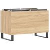 Mueble Discos Madera Contrachapada Roble Sonoma 74,5x38x48 Cm Vidaxl