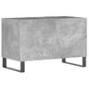 Mueble Discos Madera Contrachapada Gris Hormigón 74,5x38x48 Cm Vidaxl