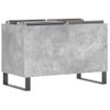 Mueble Discos Madera Contrachapada Gris Hormigón 74,5x38x48 Cm Vidaxl