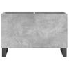 Mueble Discos Madera Contrachapada Gris Hormigón 74,5x38x48 Cm Vidaxl