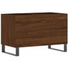 Mueble Discos Madera Contrachapada Roble Marrón 74,5x38x48 Cm Vidaxl