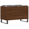 Mueble Discos Madera Contrachapada Roble Marrón 74,5x38x48 Cm Vidaxl