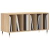 Mueble Discos Madera Contrachapada Roble Sonoma 100x38x48 Cm Vidaxl