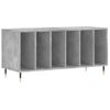 Mueble Discos Madera Contrachapada Gris Hormigón 100x38x48 Cm Vidaxl