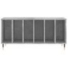 Mueble Discos Madera Contrachapada Gris Hormigón 100x38x48 Cm Vidaxl