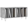 Mueble Discos Madera Contrachapada Gris Hormigón 100x38x48 Cm Vidaxl