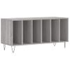 Mueble Para Discos Madera Contrachapada Gris Sonoma 100x38x48cm Vidaxl