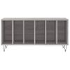 Mueble Para Discos Madera Contrachapada Gris Sonoma 100x38x48cm Vidaxl