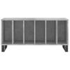 Mueble Discos Madera Contrachapada Gris Hormigón 100x38x48 Cm Vidaxl