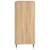 Mueble Discos Madera Contrachapada Roble Sonoma 84,5x38x89 Cm Vidaxl