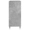 Mueble Discos Madera Contrachapada Gris Hormigón 84,5x38x89 Cm Vidaxl