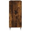 Mueble Discos Madera Contrachapada Roble Ahumado 84,5x38x89 Cm Vidaxl