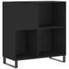 Mueble Para Discos Madera Contrachapada Negro 84,5x38x89 Cm Vidaxl