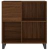 Mueble Discos Madera Contrachapada Roble Marrón 84,5x38x89 Cm Vidaxl