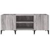 Mueble Para Discos Madera Contrachapada Gris Sonoma 121x38x48cm Vidaxl