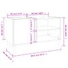 Mueble Para Discos Madera Contrachapada Blanco 84,5x38x48 Cm Vidaxl