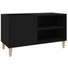 Mueble Para Discos Madera Contrachapada Negro 84,5x38x48 Cm Vidaxl