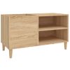 Mueble Discos Madera Contrachapada Roble Sonoma 84,5x38x48 Cm Vidaxl