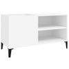 Mueble Para Discos Madera Contrachapada Blanco 84,5x38x48 Cm Vidaxl