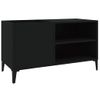 Mueble Para Discos Madera Contrachapada Negro 84,5x38x48 Cm Vidaxl