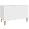 Mueble Para Discos Madera Contrachapada Blanco 74,5x38x48 Cm Vidaxl