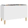 Mueble Para Discos Madera Contrachapada Blanco 74,5x38x48 Cm Vidaxl