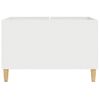 Mueble Para Discos Madera Contrachapada Blanco 74,5x38x48 Cm Vidaxl