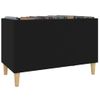 Mueble Para Discos Madera Contrachapada Negro 74,5x38x48 Cm Vidaxl