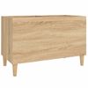 Mueble Discos Madera Contrachapada Roble Sonoma 74,5x38x48 Cm Vidaxl