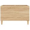 Mueble Discos Madera Contrachapada Roble Sonoma 74,5x38x48 Cm Vidaxl