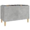 Mueble Discos Madera Contrachapada Gris Hormigón 74,5x38x48 Cm Vidaxl