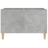 Mueble Discos Madera Contrachapada Gris Hormigón 74,5x38x48 Cm Vidaxl