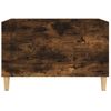 Mueble Discos Madera Contrachapada Roble Ahumado 74,5x38x48 Cm Vidaxl