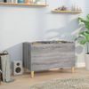 Mueble Discos Madera Contrachapada Gris Sonoma 74,5x38x48 Cm Vidaxl